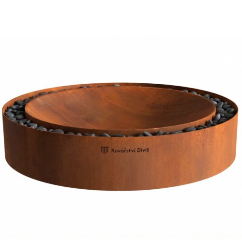 Ohniště z cortenu Aura