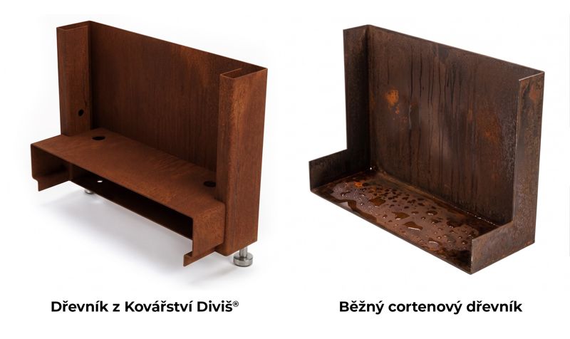 Cortenové dřevníky - rozdíly kvality provedení